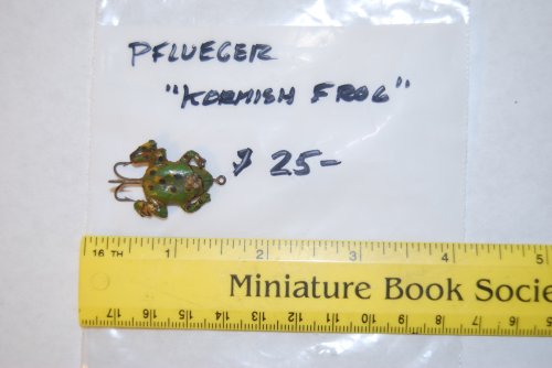 PFLUEGER KORMISH FROG MODEL 503. SIZE 1/0 [7/8 in. Long] #12 Treble Hook. Circa 1925-1934. SOLD